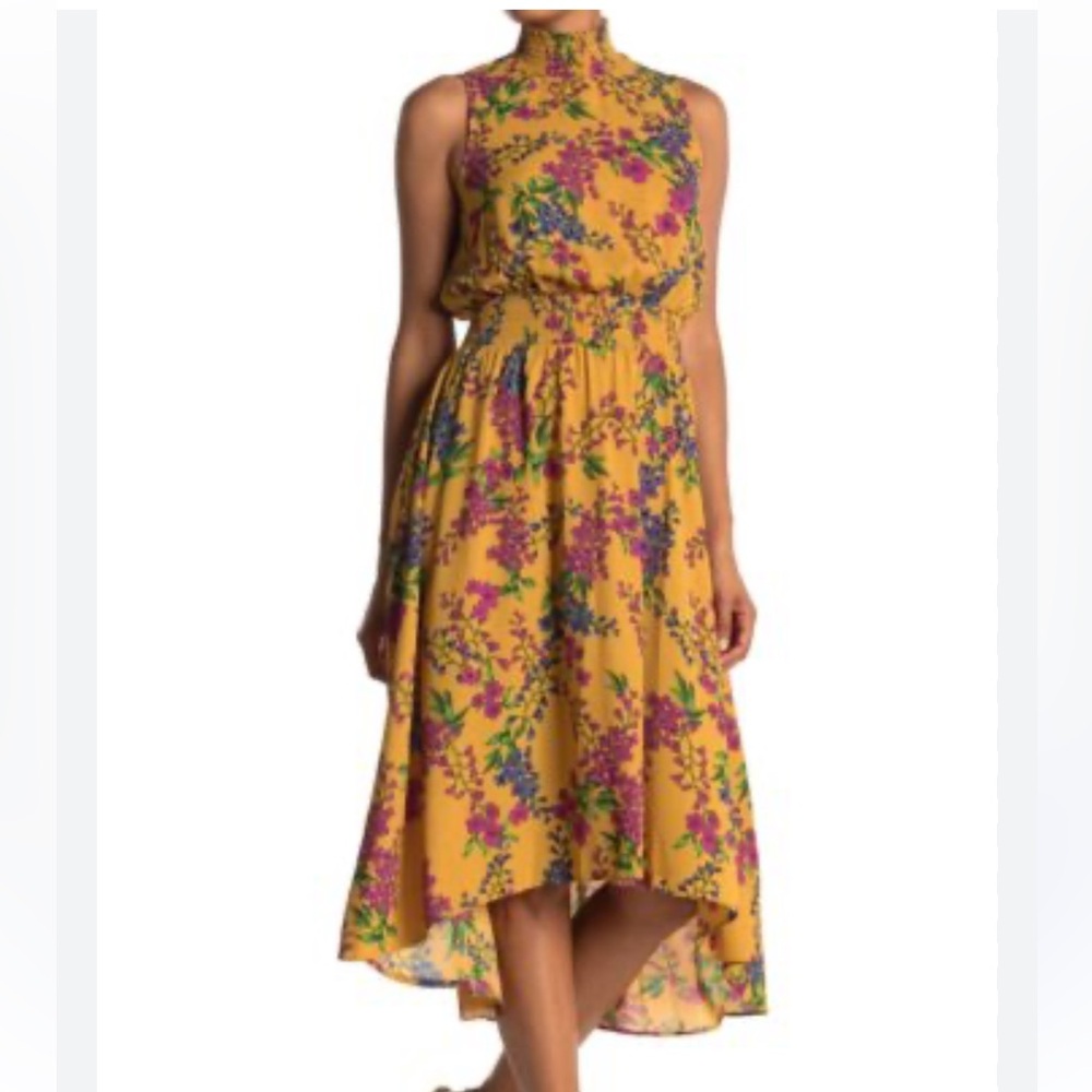 NANETTE LEPORE golden floral dress